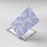 New Zealand Silver Fern Rugby Custom Canvas Wall Art Go Aotearoa Champions Purple Version - Polynesian Pride