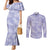 New Zealand Silver Fern Rugby Custom Couples Matching Mermaid Dress and Long Sleeve Button Shirt Go Aotearoa Champions Purple Version - Polynesian Pride
