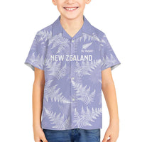 New Zealand Silver Fern Rugby Custom Family Matching Summer Maxi Dress and Hawaiian Shirt Go Aotearoa Champions Purple Version - Polynesian Pride