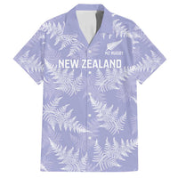 New Zealand Silver Fern Rugby Custom Family Matching Tank Maxi Dress and Hawaiian Shirt Go Aotearoa Champions Purple Version - Polynesian Pride