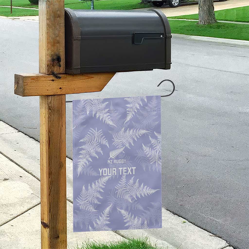 New Zealand Silver Fern Rugby Custom Garden Flag Go Aotearoa Champions Purple Version - Polynesian Pride