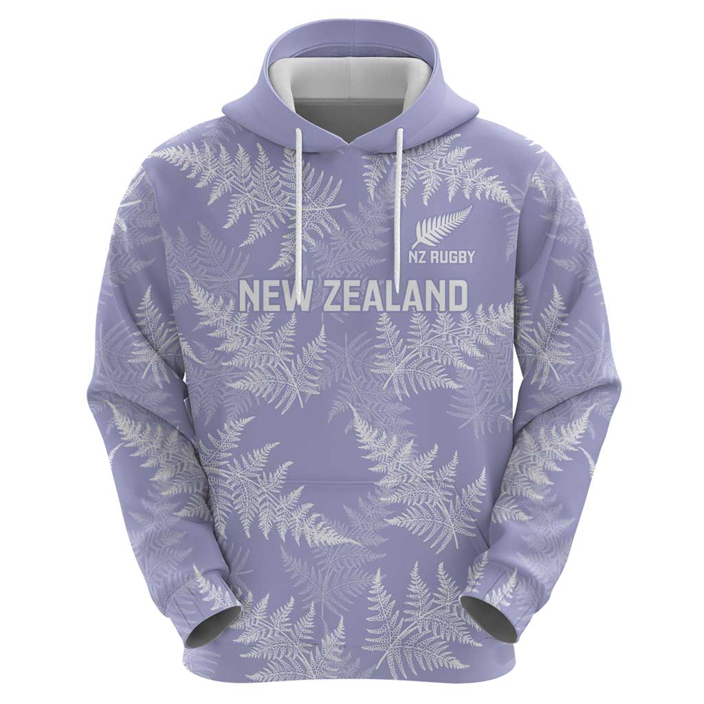 New Zealand Silver Fern Rugby Custom Hoodie Go Aotearoa Champions Purple Version - Polynesian Pride