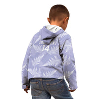 New Zealand Silver Fern Rugby Custom Kid Hoodie Go Aotearoa Champions Purple Version - Polynesian Pride