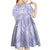 New Zealand Silver Fern Rugby Custom Kid Short Sleeve Dress Go Aotearoa Champions Purple Version - Polynesian Pride