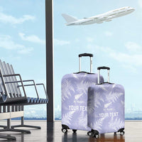New Zealand Silver Fern Rugby Custom Luggage Cover Go Aotearoa Champions Purple Version - Polynesian Pride