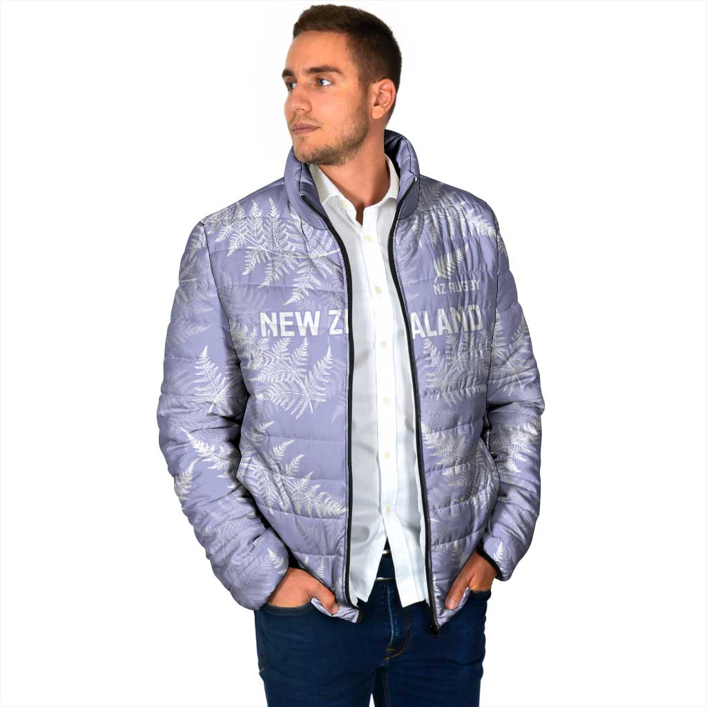 New Zealand Silver Fern Rugby Custom Padded Jacket Go Aotearoa Champions Purple Version - Polynesian Pride