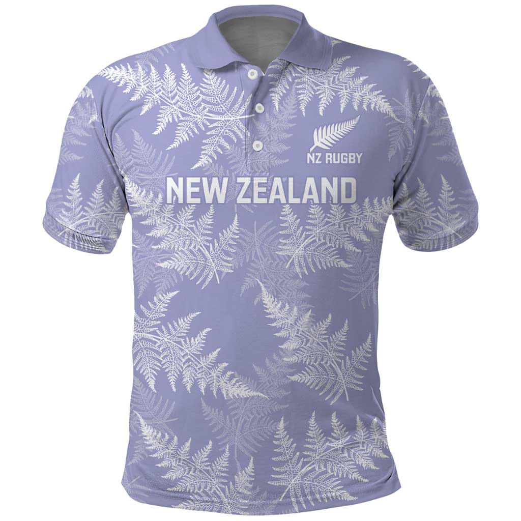 New Zealand Silver Fern Rugby Custom Polo Shirt Go Aotearoa Champions Purple Version - Polynesian Pride