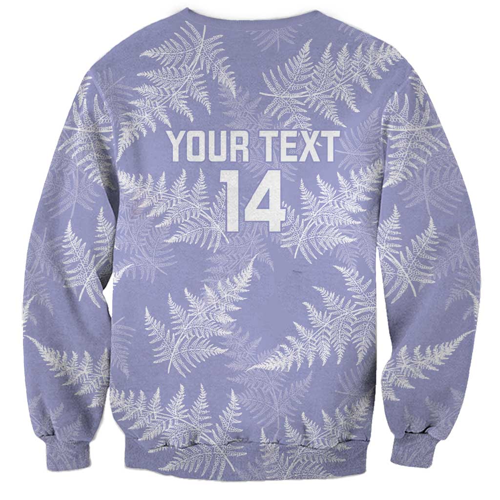 New Zealand Silver Fern Rugby Custom Sweatshirt Go Aotearoa Champions Purple Version - Polynesian Pride