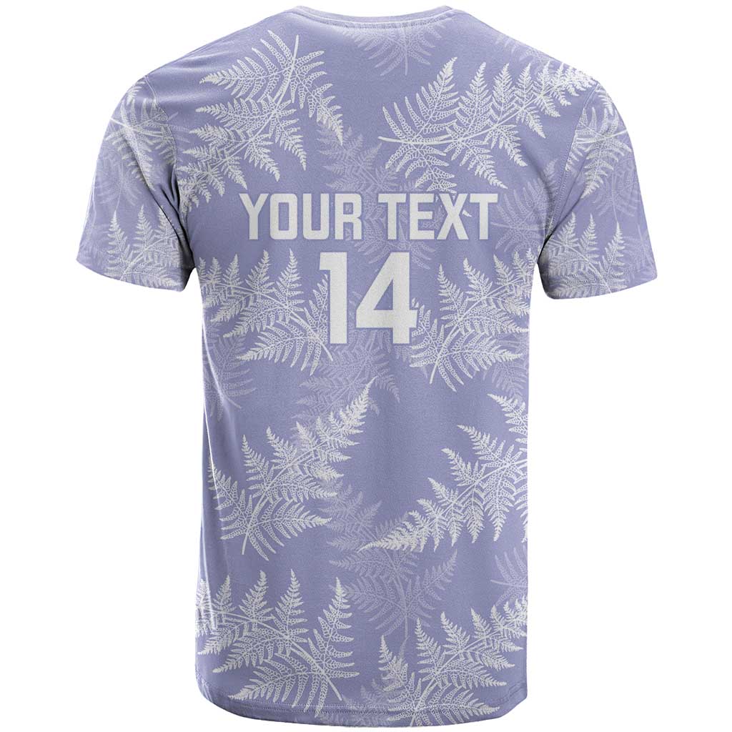 New Zealand Silver Fern Rugby Custom T Shirt Go Aotearoa Champions Purple Version - Polynesian Pride