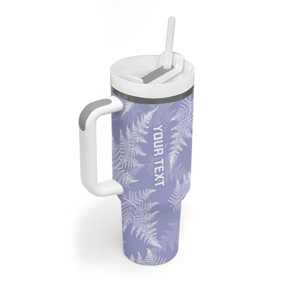 New Zealand Silver Fern Rugby Custom Tumbler With Handle Go Aotearoa Champions Purple Version - Polynesian Pride