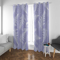 New Zealand Silver Fern Rugby Custom Window Curtain Go Aotearoa Champions Purple Version - Polynesian Pride