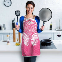 New Zealand Breast Cancer Awareness Apron Maori Butterfly Pink Ribbon - Polynesian Pride