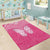 New Zealand Breast Cancer Awareness Area Rug Maori Butterfly Pink Ribbon - Polynesian Pride
