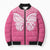 New Zealand Breast Cancer Awareness Bomber Puffer Jacket Maori Butterfly Pink Ribbon - Polynesian Pride
