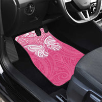 New Zealand Breast Cancer Awareness Car Mats Maori Butterfly Pink Ribbon - Polynesian Pride
