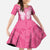 New Zealand Breast Cancer Awareness Family Matching Off Shoulder Maxi Dress and Hawaiian Shirt Maori Butterfly Pink Ribbon - Polynesian Pride