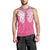 New Zealand Breast Cancer Awareness Men Tank Top Maori Butterfly Pink Ribbon - Polynesian Pride
