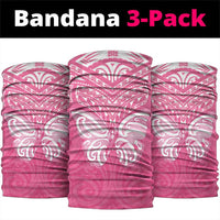 New Zealand Breast Cancer Awareness Neck Gaiter Maori Butterfly Pink Ribbon - Polynesian Pride