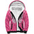 New Zealand Breast Cancer Awareness Sherpa Hoodie Maori Butterfly Pink Ribbon - Polynesian Pride