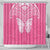 New Zealand Breast Cancer Awareness Shower Curtain Maori Butterfly Pink Ribbon - Polynesian Pride