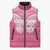 New Zealand Breast Cancer Awareness Sleeveless Puffer Jacket Maori Butterfly Pink Ribbon - Polynesian Pride