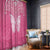 New Zealand Breast Cancer Awareness Window Curtain Maori Butterfly Pink Ribbon - Polynesian Pride