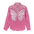 New Zealand Breast Cancer Awareness Women Casual Shirt Maori Butterfly Pink Ribbon - Polynesian Pride