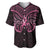 New Zealand Breast Cancer Awareness Baseball Jersey Maori Butterfly Pink Ribbon Black Version - Polynesian Pride