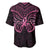 New Zealand Breast Cancer Awareness Baseball Jersey Maori Butterfly Pink Ribbon Black Version - Polynesian Pride