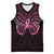 New Zealand Breast Cancer Awareness Basketball Jersey Maori Butterfly Pink Ribbon Black Version - Polynesian Pride