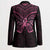 New Zealand Breast Cancer Awareness Blazer Maori Butterfly Pink Ribbon Black Version - Polynesian Pride