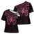 New Zealand Breast Cancer Awareness Cross Shoulder Shirt Maori Butterfly Pink Ribbon Black Version - Polynesian Pride