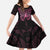 New Zealand Breast Cancer Awareness Family Matching Short Sleeve Bodycon Dress and Hawaiian Shirt Maori Butterfly Pink Ribbon Black Version - Polynesian Pride
