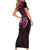 New Zealand Breast Cancer Awareness Family Matching Short Sleeve Bodycon Dress and Hawaiian Shirt Maori Butterfly Pink Ribbon Black Version - Polynesian Pride