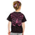 New Zealand Breast Cancer Awareness Kid T Shirt Maori Butterfly Pink Ribbon Black Version - Polynesian Pride