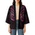 New Zealand Breast Cancer Awareness Kimono Maori Butterfly Pink Ribbon Black Version - Polynesian Pride