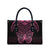 New Zealand Breast Cancer Awareness Leather Bag Maori Butterfly Pink Ribbon Black Version - Polynesian Pride