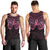 New Zealand Breast Cancer Awareness Men Tank Top Maori Butterfly Pink Ribbon Black Version - Polynesian Pride