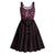 New Zealand Breast Cancer Awareness Midi Dress Maori Butterfly Pink Ribbon Black Version - Polynesian Pride
