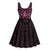 New Zealand Breast Cancer Awareness Midi Dress Maori Butterfly Pink Ribbon Black Version - Polynesian Pride