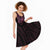 New Zealand Breast Cancer Awareness Midi Dress Maori Butterfly Pink Ribbon Black Version - Polynesian Pride