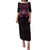 New Zealand Breast Cancer Awareness Puletasi Maori Butterfly Pink Ribbon Black Version - Polynesian Pride