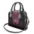 New Zealand Breast Cancer Awareness Shoulder Handbag Maori Butterfly Pink Ribbon Black Version - Polynesian Pride