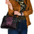 New Zealand Breast Cancer Awareness Shoulder Handbag Maori Butterfly Pink Ribbon Black Version - Polynesian Pride