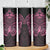 New Zealand Breast Cancer Awareness Skinny Tumbler Maori Butterfly Pink Ribbon Black Version - Polynesian Pride