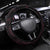 New Zealand Breast Cancer Awareness Steering Wheel Cover Maori Butterfly Pink Ribbon Black Version - Polynesian Pride