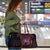 New Zealand Breast Cancer Awareness Travel Bag Maori Butterfly Pink Ribbon Black Version - Polynesian Pride