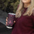 New Zealand Breast Cancer Awareness Tumbler Cup Maori Butterfly Pink Ribbon Black Version - Polynesian Pride