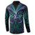 Suicide Prevention New Zealand Button Sweatshirt Aotearoa Maori Butterfly Mix Silver Fern - Polynesian Pride