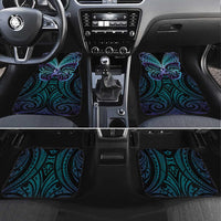 Suicide Prevention New Zealand Car Mats Aotearoa Maori Butterfly Mix Silver Fern - Polynesian Pride